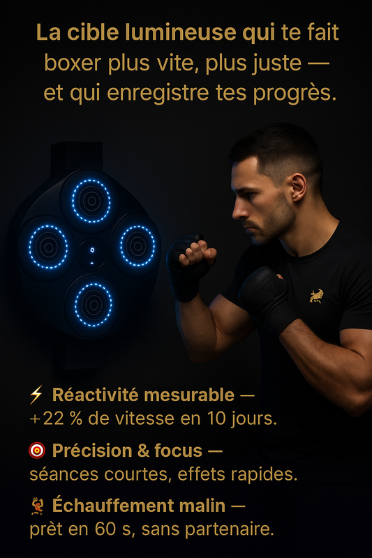 TAURYX Reflex PRO™ – Entraîneur Boxing Intelligent