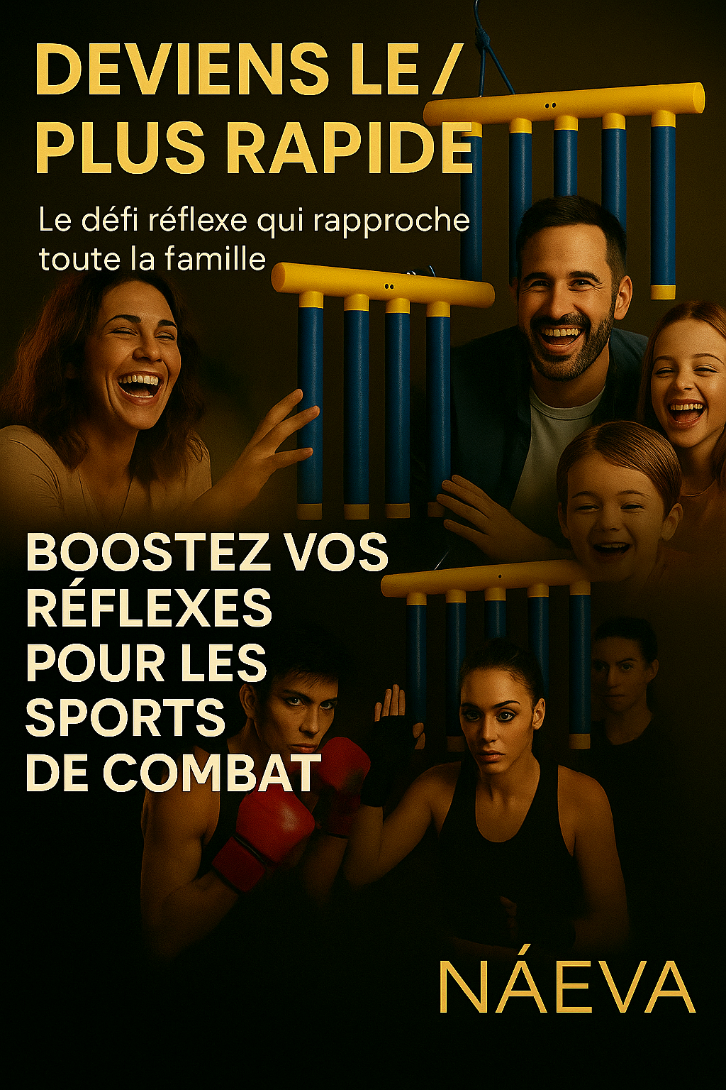 Jeu de Réflexe Ludique pour Toute la Famille – Attrape les Bâtons avant Qu’ils Tombent !