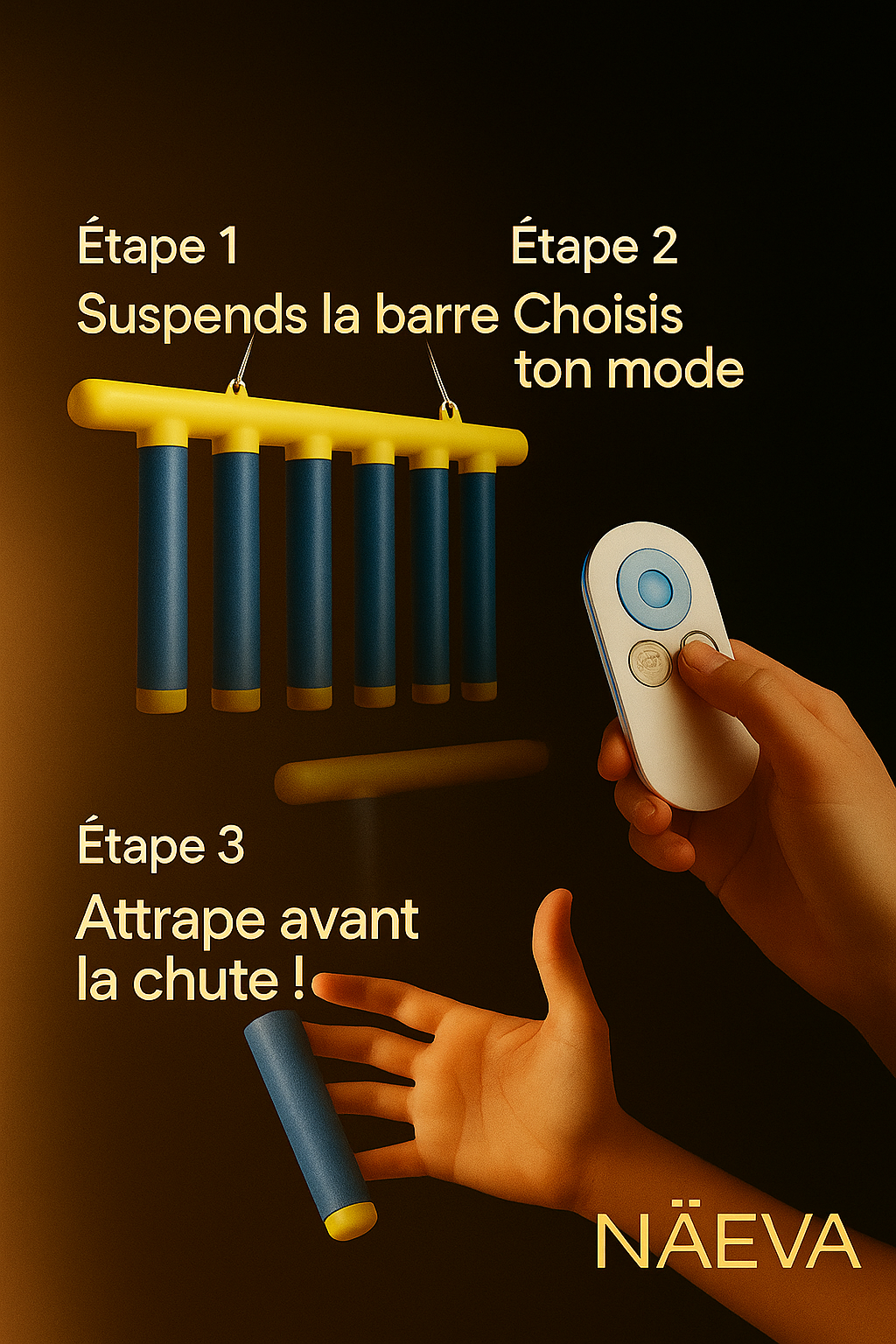 Tutoriel en 3 étapes pour utiliser les sticks de réflexes NÆVA