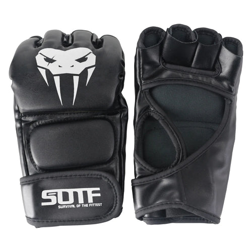 Mitaines MMA TAURYX — Gants Demi-Doigts Sparring & Sac de Frappe